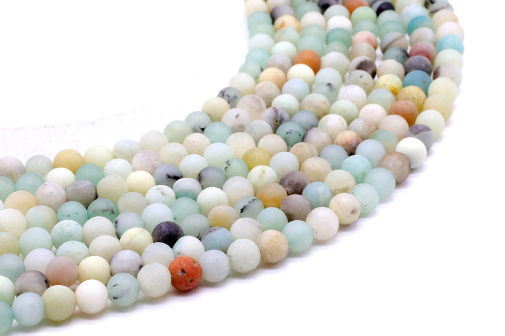 Perles Amazonite 6mm sur fil 38cm