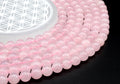 Perles Quartz Rose 10mm sur fil 38cm