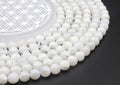 Perles Labradorite Blanche 10mm sur fil 38cm