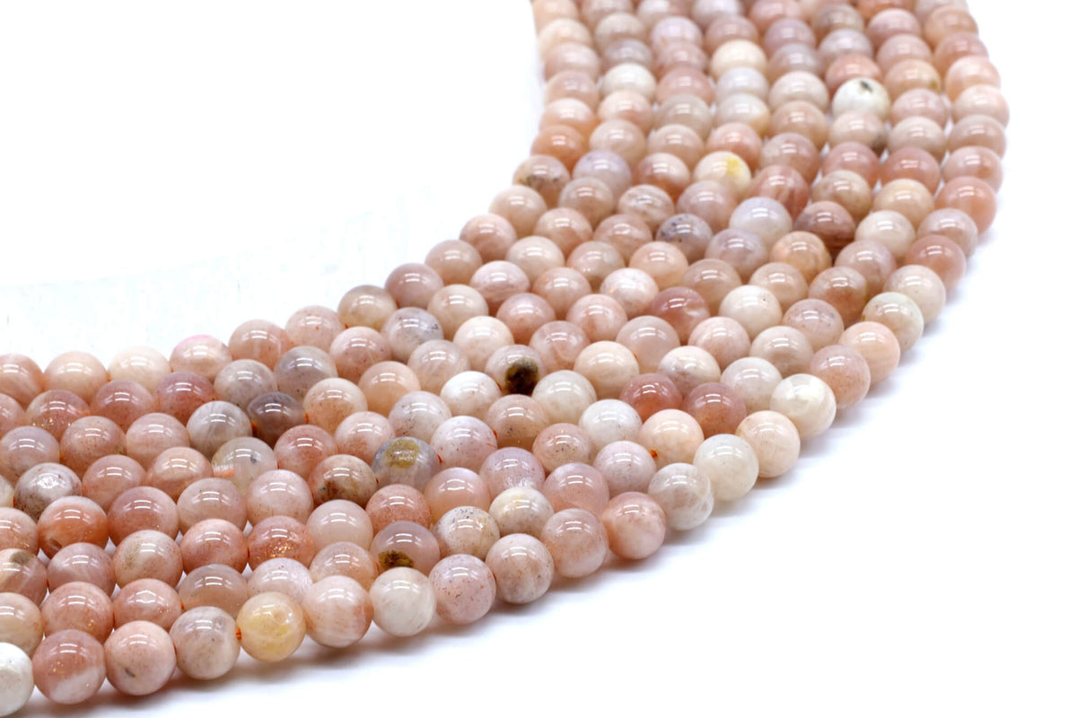 Perles de Soleil 'AA' 6mm sur fil 38cm