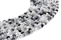 Perles Quartz Tourmaline 4mm sur fil 38cm