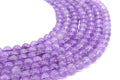 Perles Améthyste 'Purple Light' 8mm sur fil 38cm