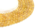 Perles Fluorite Jaune 8mm sur fil 38cm