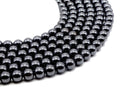 Perles Hematite 10mm sur fil 38cm