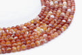 Perles Cornaline 6mm sur fil 38cm