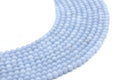 Perles Angélite 4mm sur fil 38cm