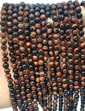 Perles Oeil de Taureau 4mm sur fil 38cm