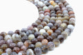 Perles Agate du Botswana « AA » 10 mm sur fil 38 cm