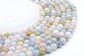 Perles Morganite 8mm sur fil 38cm