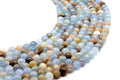 Perles Calcite Bleue 6mm sur fil 38cm