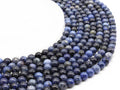 Perles Dumortiérite 6mm sur fil 38cm