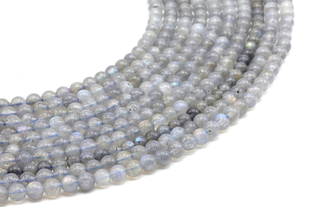 Perles Labradorite 'AA' 4mm sur fil 38cm