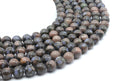 Perles Liberite 10mm sur fil 38cm