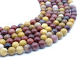 Perles Jaspe Mokaïte 10mm sur fil 38cm