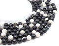 Perles Jaspe Zèbre 10mm sur fil 38cm