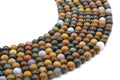 Perles Jaspe Océan 6mm sur fil 38cm