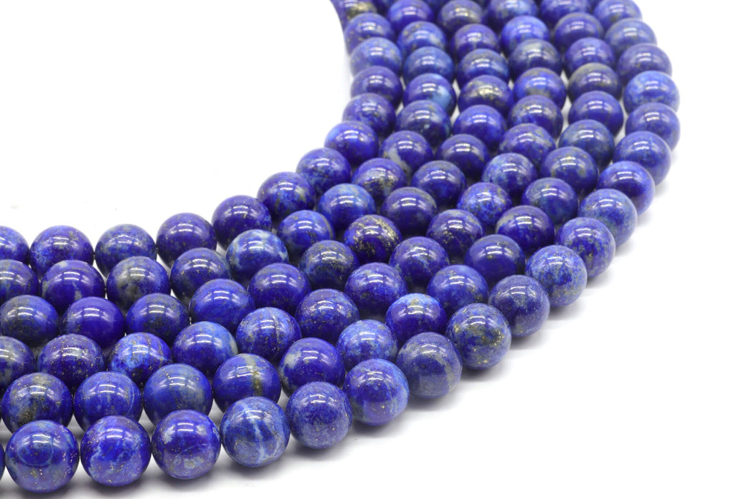 Perles Lapis Lazuli 'AA' 10mm sur fil 38cm