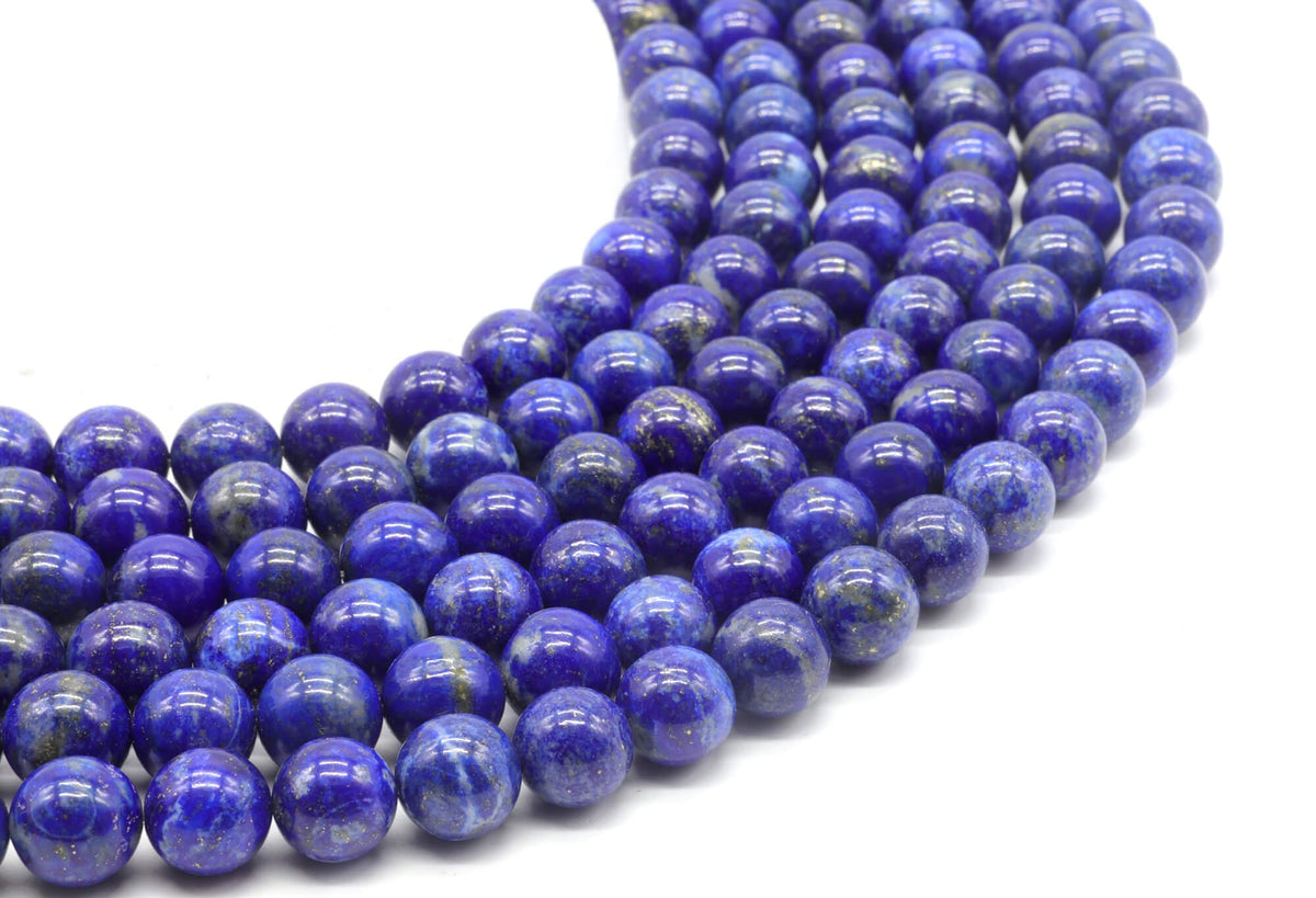 Perles Lapis Lazuli 'AA' 10mm sur fil 38cm