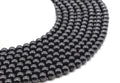 Perles Spinelle Noire 6mm sur fil 38cm