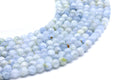 Perles Celestine 'AA' 6mm sur fil 38cm