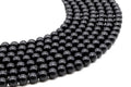 Perles Shungite 8mm sur fil 38cm