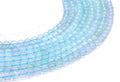 Perles Fluorite Bleue 'AA' 6mm sur fil 38cm