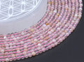 Perles Agate Cerise 4mm sur fil 38cm