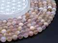 Perles Agate Cerise 10mm sur fil 38cm