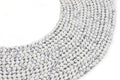 Perles facettées Howlite 4mm sur fil 38cm