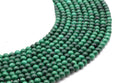 Perles 'Dark' Malachite 'AA' 4mm sur fil 38cm