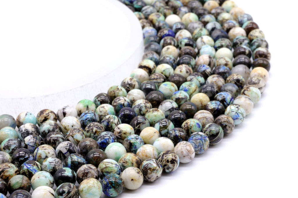 Perles Baryte 'AAA' 8mm sur fil 38cm