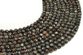 Perles facettées Grenat 6mm sur fil 38cm