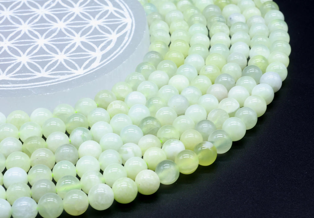 Perles Jade Verte 8mm sur fil 38cm