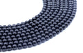 Perles Tourmaline Noire 6mm sur fil 38cm