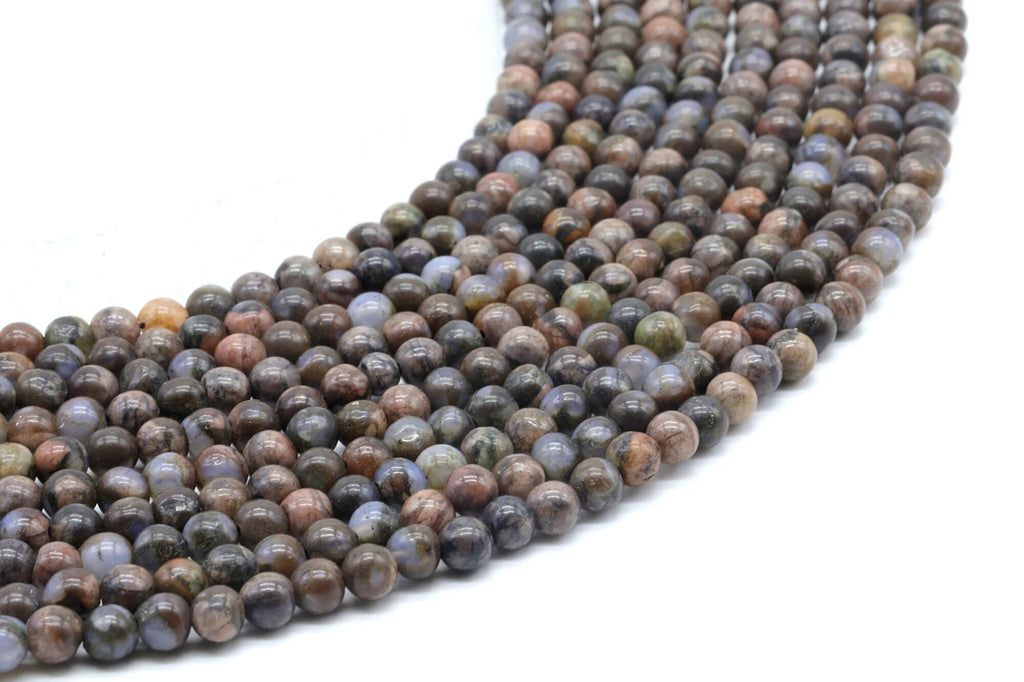 Perles Liberite 4mm sur fil 38cm