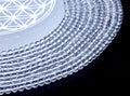 Perles Cristal de Roche 4mm sur fil 38cm