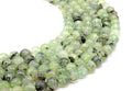 Perles Prehnite 10mm sur fil 38cm