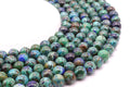 Perles Azurite 'AAA' 10mm sur fil 38cm