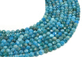 Perles facettées Apatite 6mm sur fil 38cm