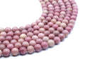 Perles Rhodonite Unie 10mm sur fil 38cm