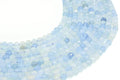 Perles facettées Aigue Marine 6mm sur fil 38cm