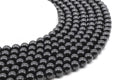 Perles Spinelle Noire 8mm sur fil 38cm