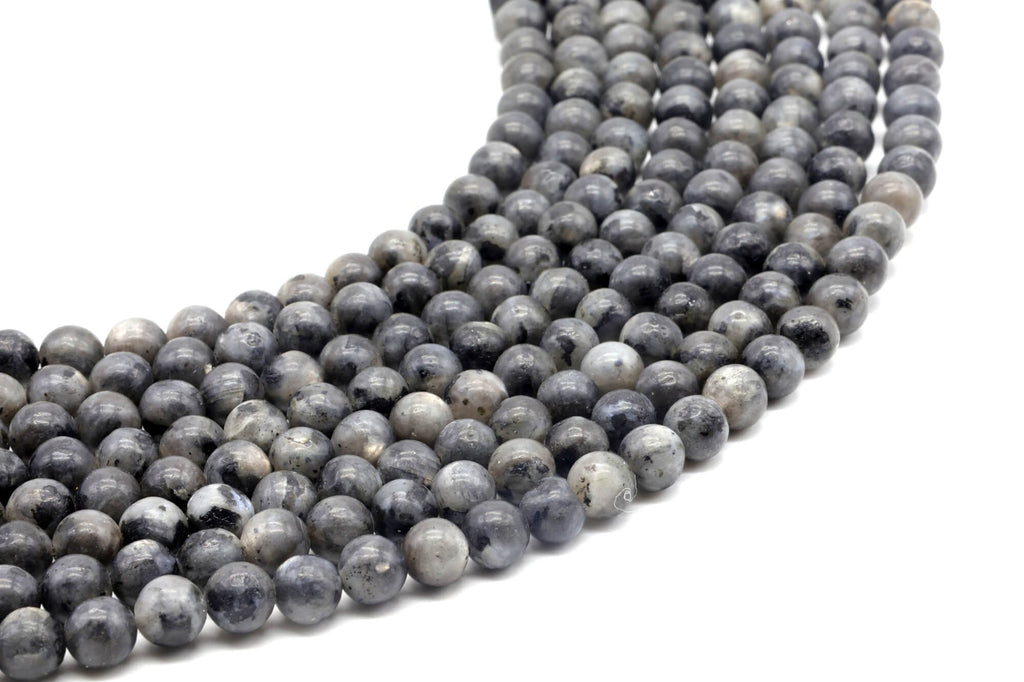 Perles Larvikite 6mm sur fil 38cm