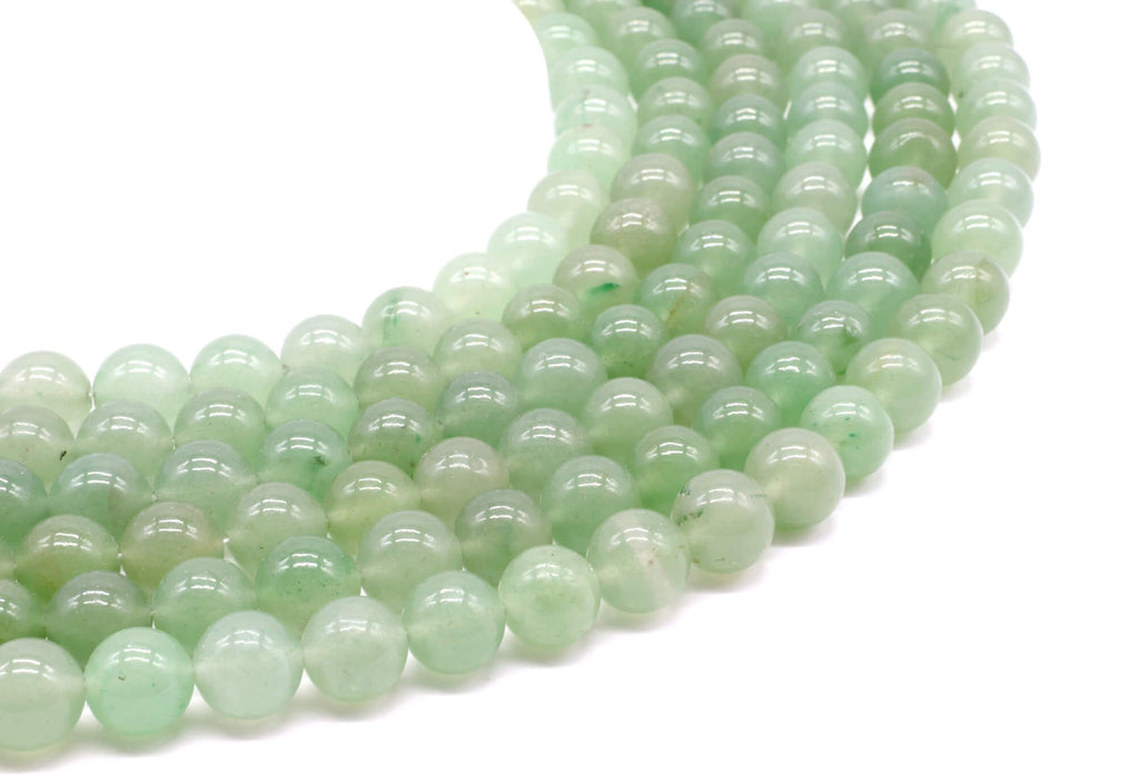 Perles Aventurine Verte 10mm sur fil 38cm