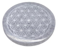 Porte-Encens Sélénite Fleur de Vie 10cm – Pierre Cristal Purifiante Naturelle