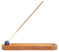 Porte-Encens Ski Bois d’Acacia & Lapis Lazuli Percé – Bâtonnets d’Encens 21 cm