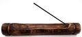 Porte-Encens Bois Flûte 31cm | Support Bâtonnets Encens Artisanal & Minimaliste