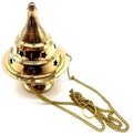 Brûleur de Résine Bronze Chaînette 10cm | Encensoir Rituel & Décoration Antique