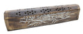 Porte-Encens Bois Coffret Arbre de Vie 30cm | Support Bâtonnets Artisanal & Symbolique