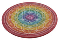 Porte-Encens Pierre Ronde Fleur de Vie Dégradé 10cm – Artisanat Indien Fait Main